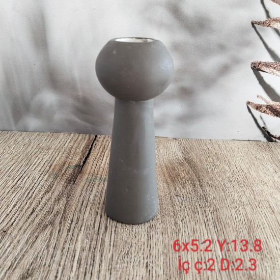 Modern Form Şamdan Silikon Kalıp • El Yapımı Minimal Masa Üstü Dekor ve Özel Günler için Hediye Seçeneği!